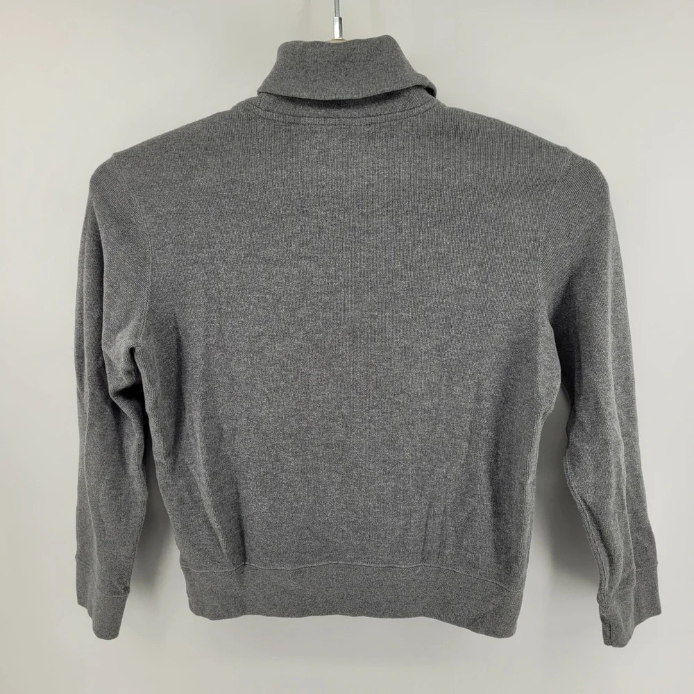 Polo Ralph Lauren Shawl Collar Sweater Mens Large Gray Pullover Long Sleeve‎